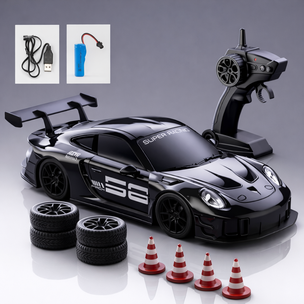 Black Porche RC car